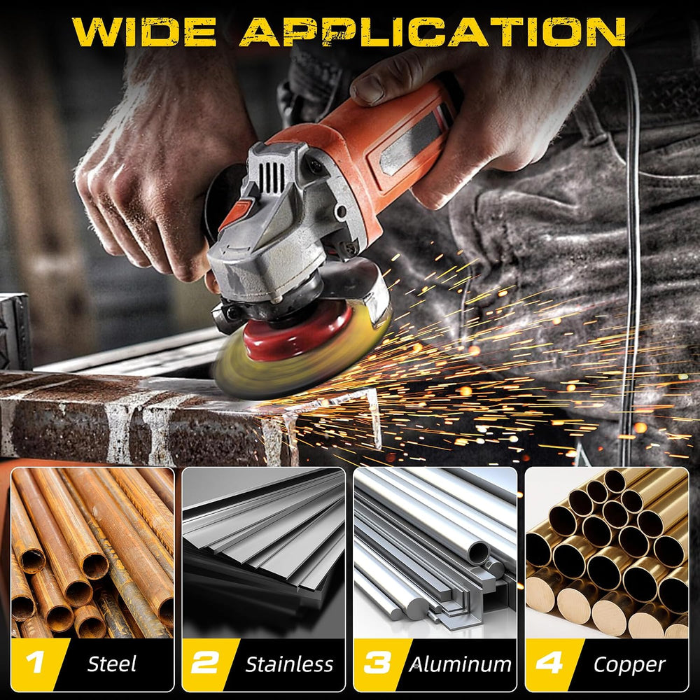 50 Pack Grinding Wheels 4-1/2 Inch for Angle Grinder, Metal Grinding Discs