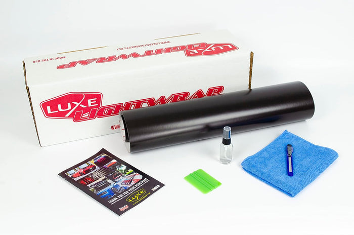 Luxe LightWrap Dark Smoke Stealth Universal Headlight Tail Light Tint Kit