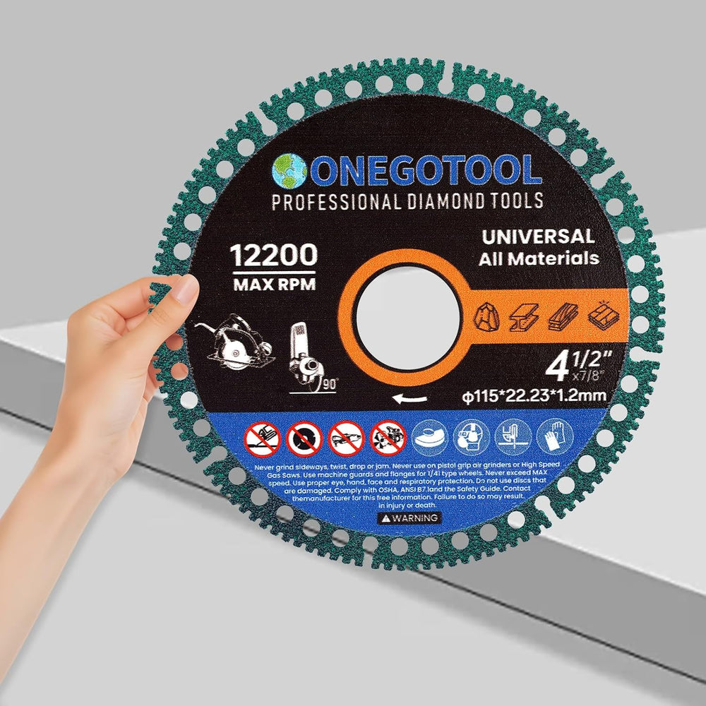 4-1/2 inch Indestructible Cutting Discs for Angle Grinder 7/8" Blades Cu...