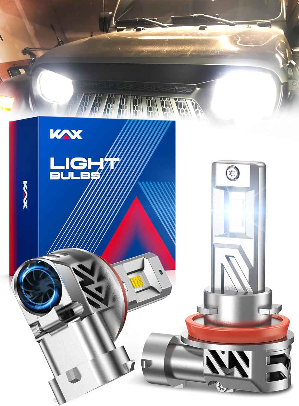 KAX 2025 10X Brightener 9005 Led Bulb (2 Pack)