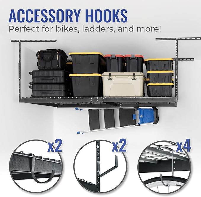 SafeRacks Overhead Storage Rack (5-pc)