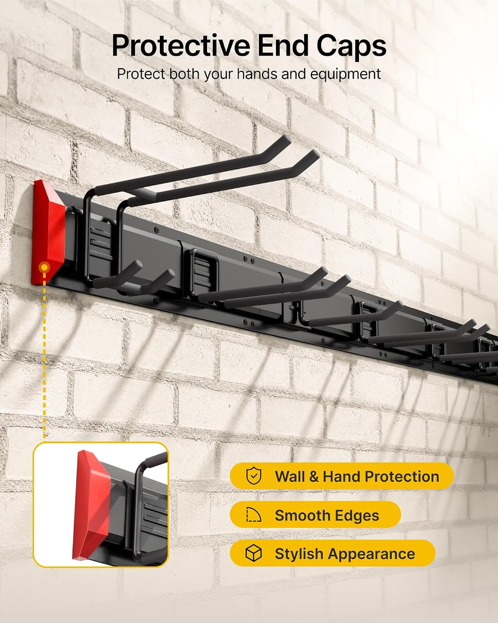 monTEK 80" Garage Tool Organizer Wall Mount, 800 LBS Heavy Duty Tool Rack