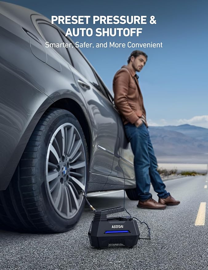 AstroAI Tire Inflator Portable Air Compressor Tire Air Pump