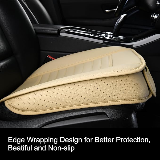 2pc Edge Wrapping Comfortable Car Front Seat Covers, Seat Protectors, Anti-Slip