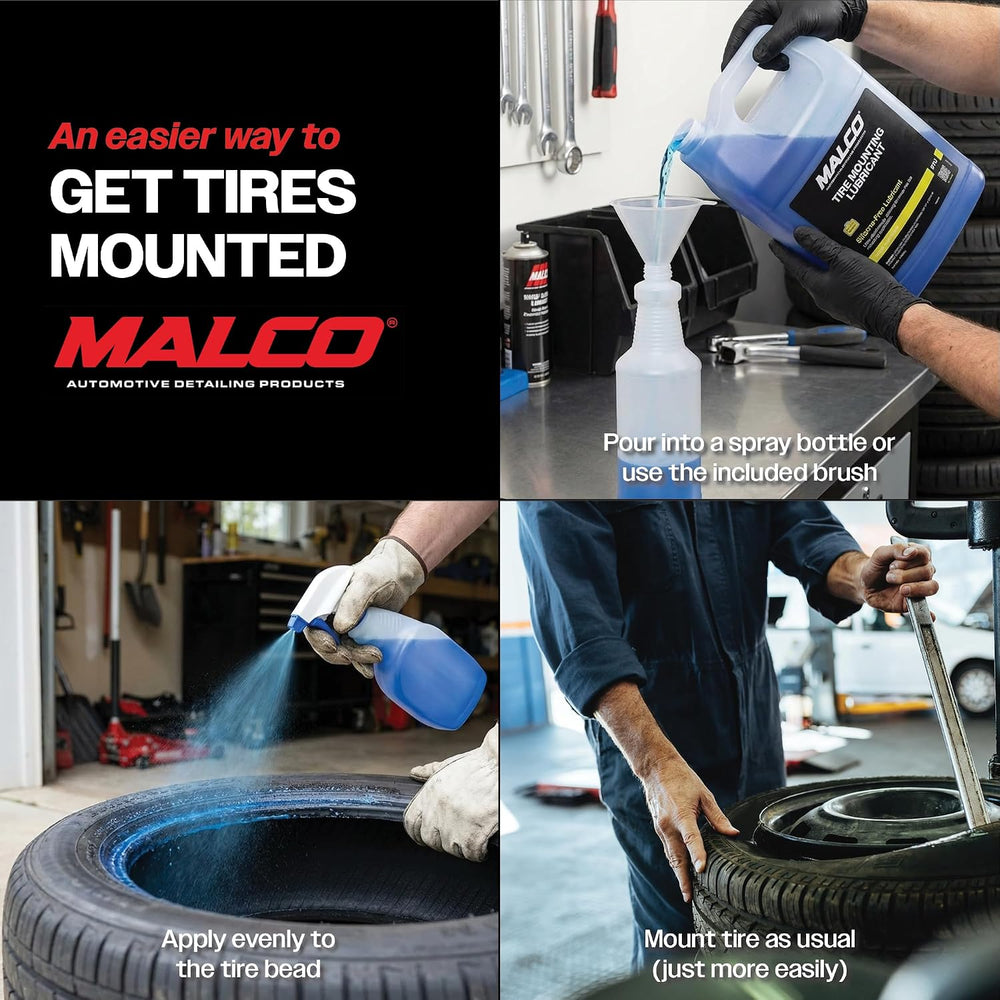 Malco Tire Mounting and Demounting Lubricant with Applicator, 1 Gallon