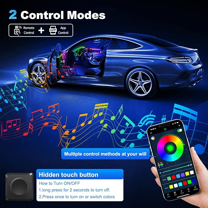 Dreamcolor Acrylic Interior Car LED Strip Light