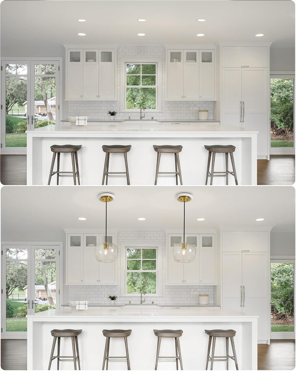 2-Pack Recessed Can Light Conversion Kit for 5" and 6" Ceiling