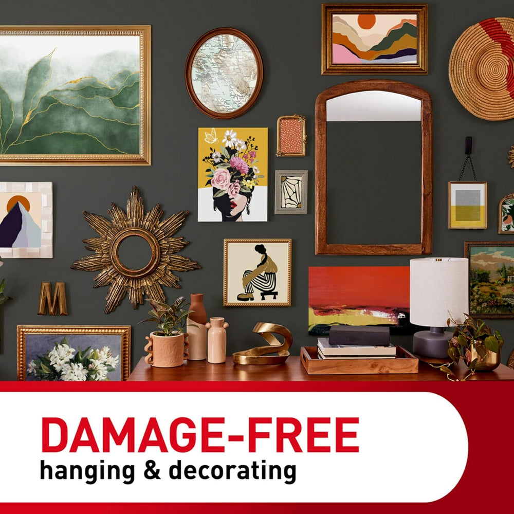 Command Large Picture Hanging Strips, Black, 3 Pack, 60 Pairs, Damage Free Fr...