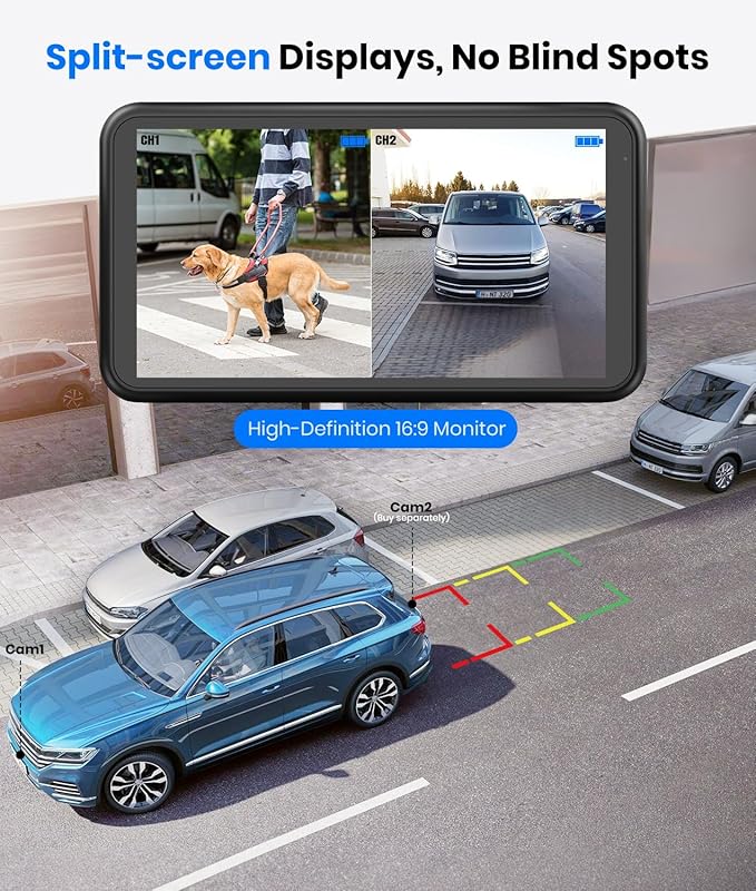 AUTO-VOX Solar Wireless Backup Camera
