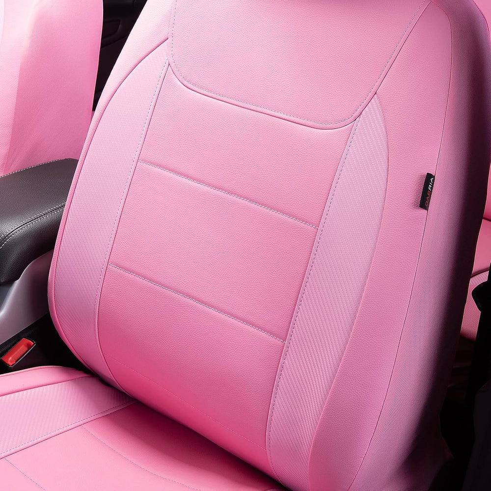 Flying Banner car seat Covers Protects Water Proof Faux Leather Carbon Fiber ...