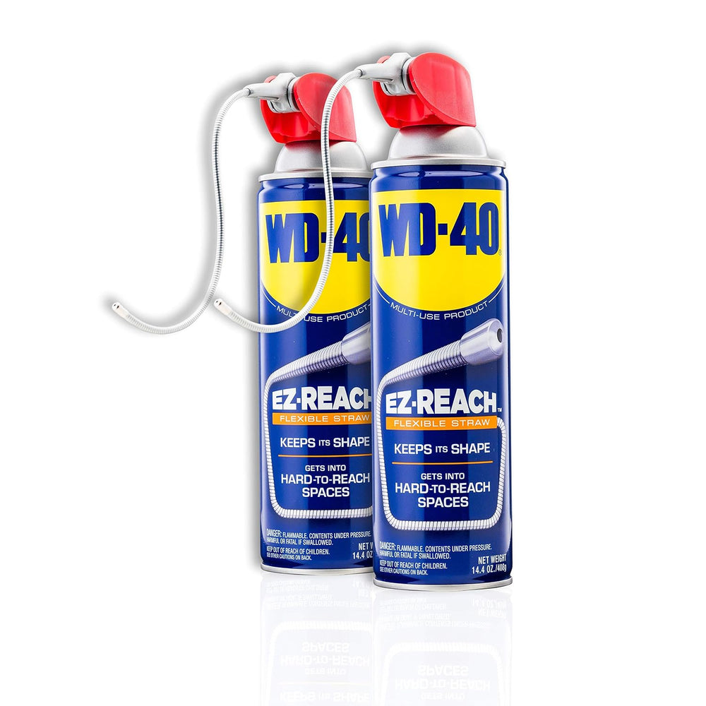 WD-40 Classic Product, Multi-Use Product, Flexible Straw, 14.4 OZ [2-Pack]