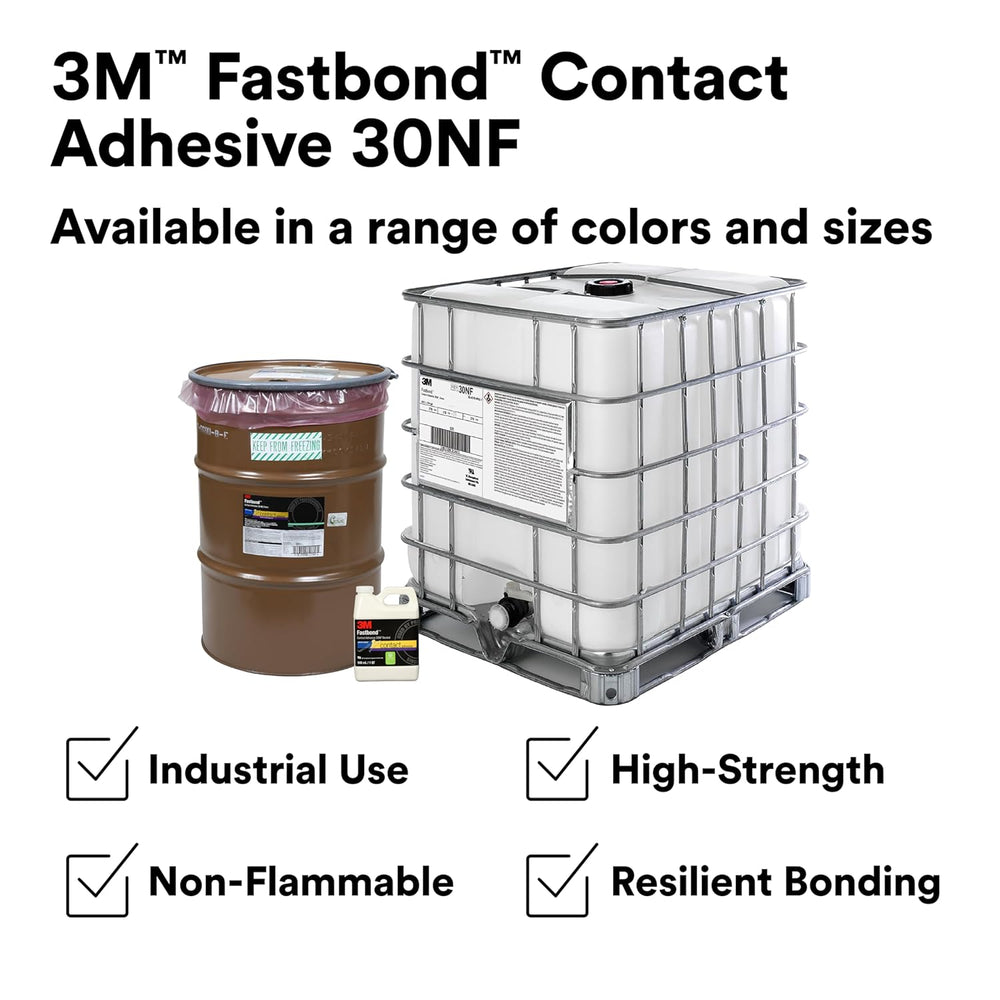 3M Fastbond Contact Adhesive 30NF, Neutral, 1 Quart Can