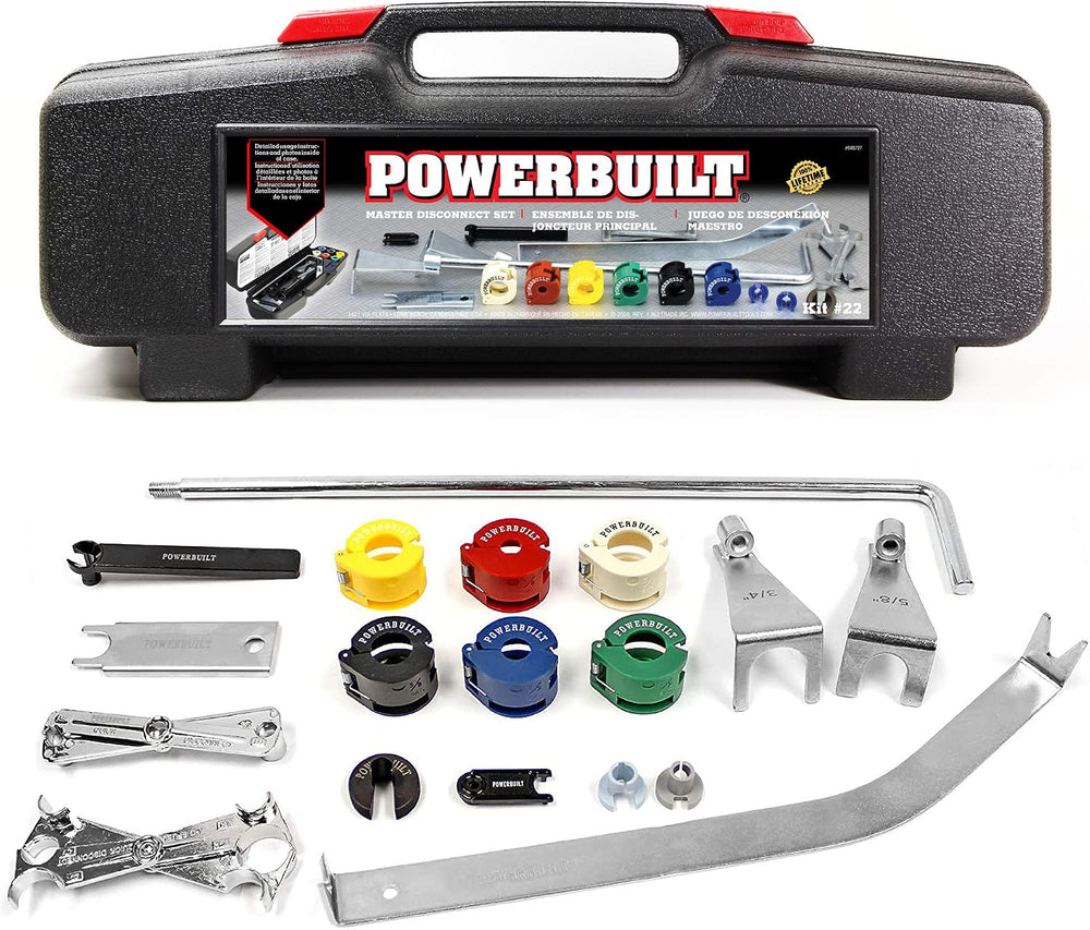 Powerbuilt Disconnect Tool Kit, 18 Piece, Detach Fuel Lines, Air Conditioning...