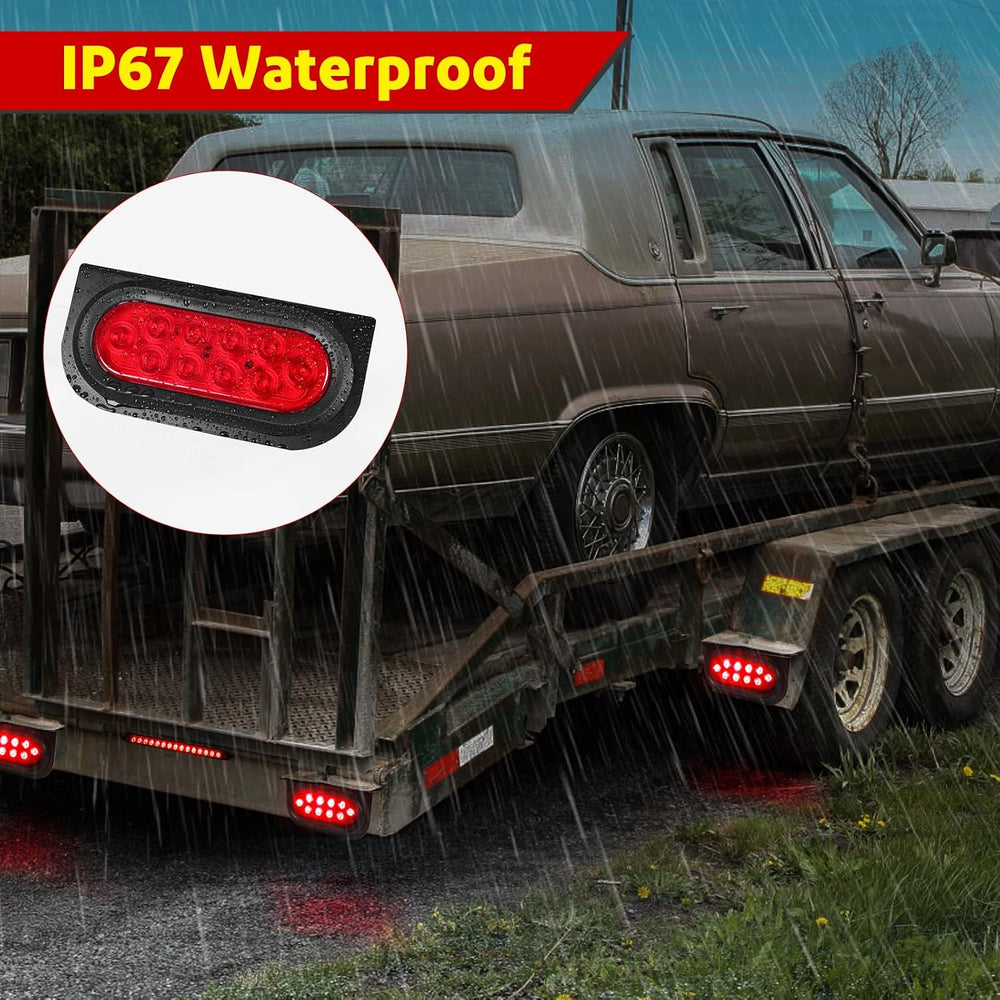 LIMICAR Trailer Lights Kit with 13.7-Inch Light Bar and 6 Marker Lights