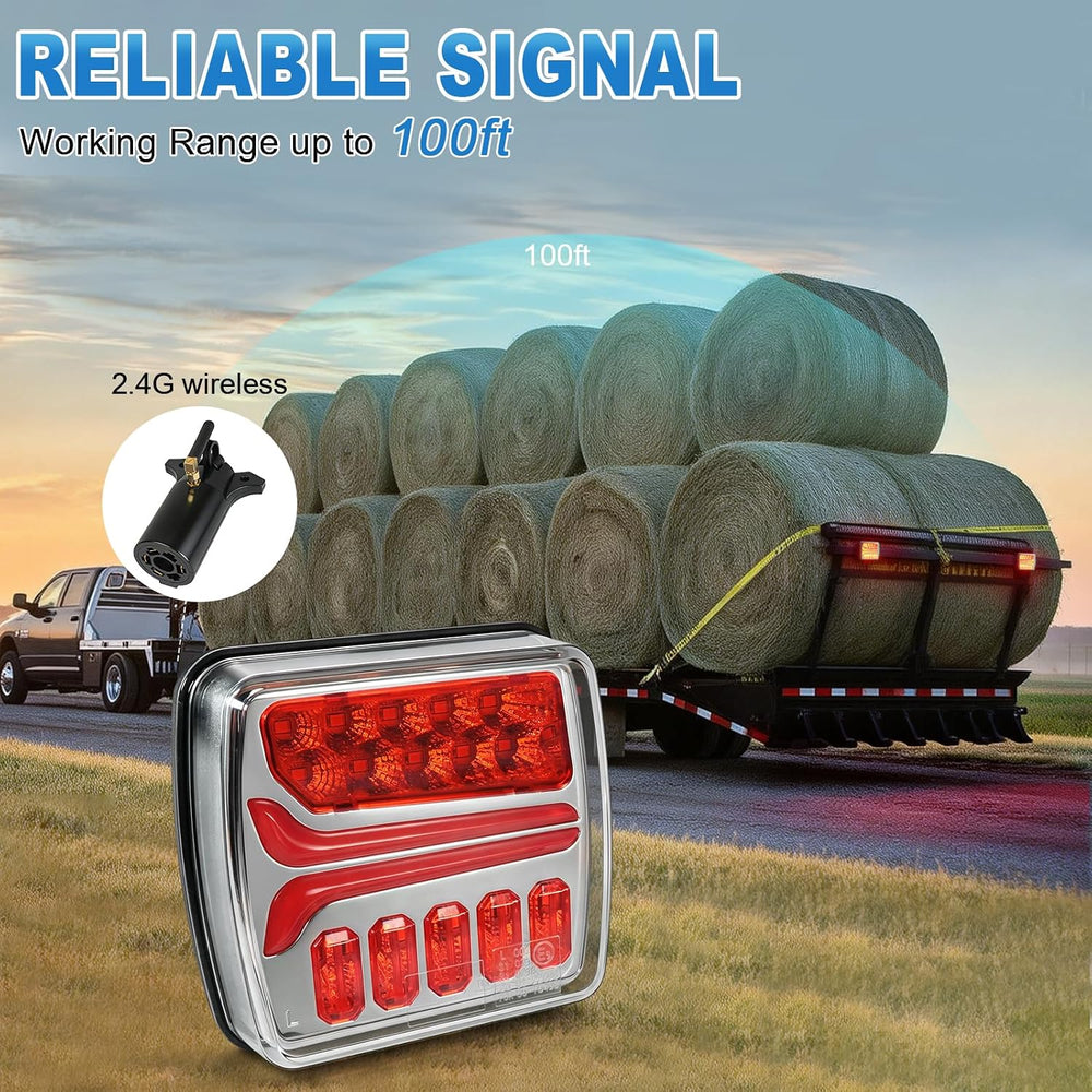 NeaLia CD033 Magnetic Wireless Trailer Lights, LED Tow Light Kit