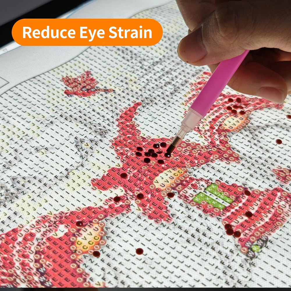 TOHETO A4 Light Board with Bag for Diamond Painting, Super Bright Magnetic Li...
