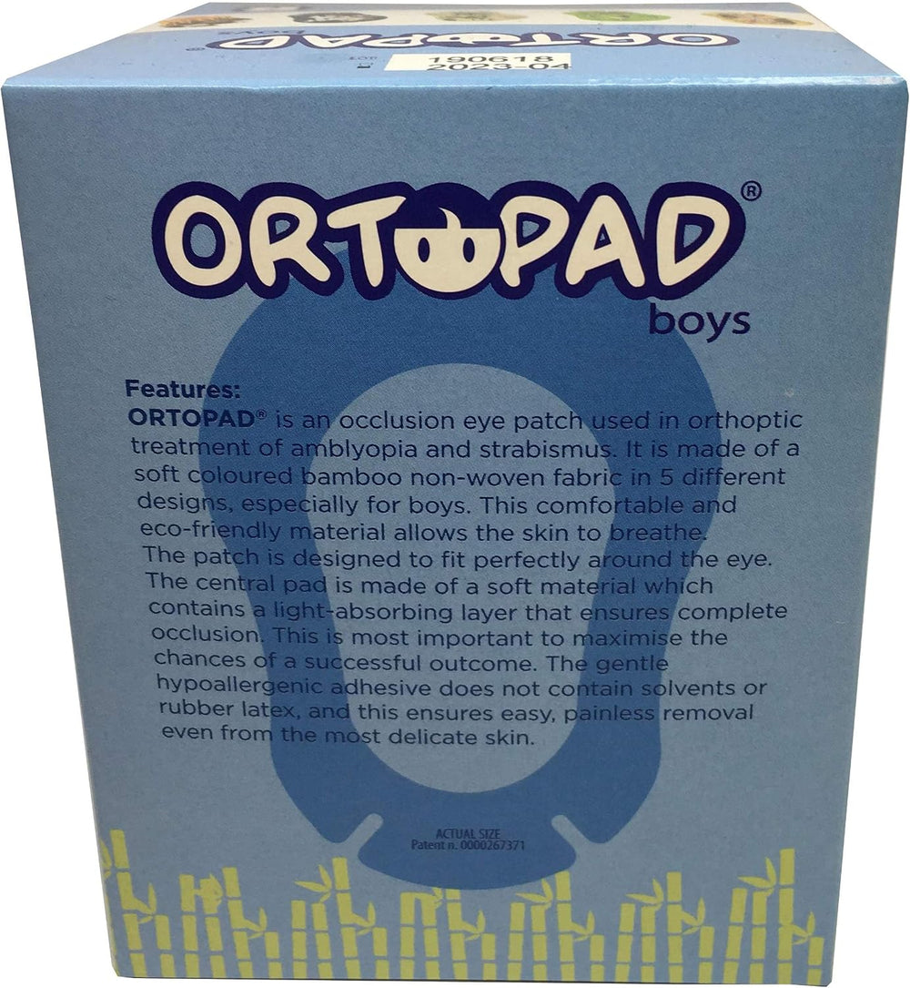 Ortopad® Boys Adhesive Eye Patches, 50/bx, Racing Flames Pk, Reg Size 4+ yr