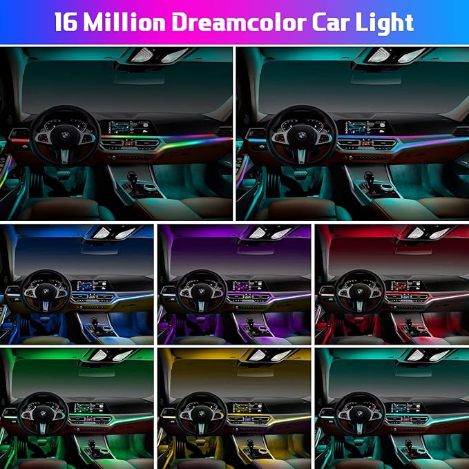 Acrylic Interior Car LED Strip Light RGB Dreamcolor 10 in1