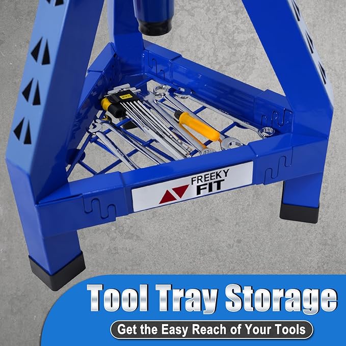 Adjustable Shop Stool, Garage Mechanic Stool Chair, Work Seat