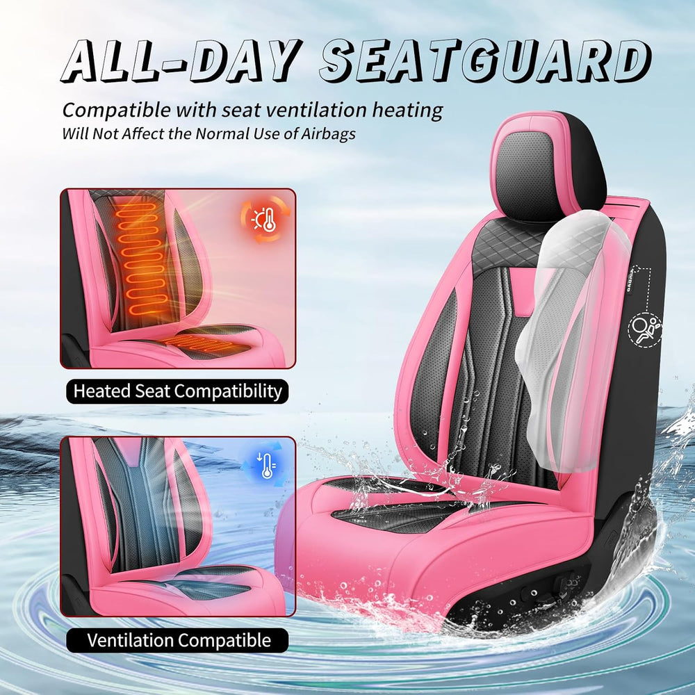 Car Seat Covers for Chevrolet/Chevy Blazer 2019-2027 Pink&Black