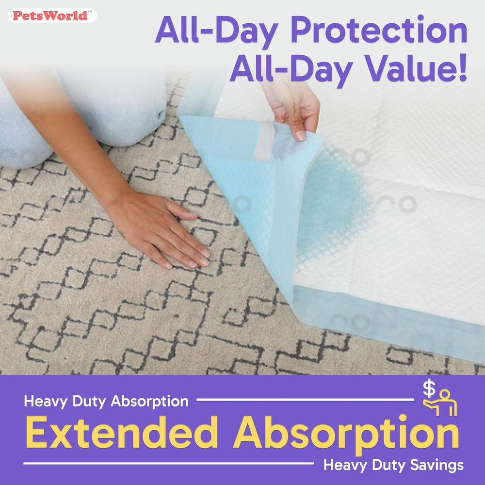 Pee Pads for Dogs 37x54 XXXL | Dog Training Pads 50 Count Adhesive Tabs