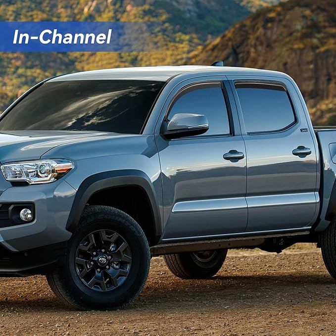 in-Channel Window Visors Rain Guards