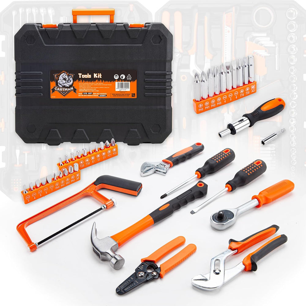 CARTMAN 238-Piece Auto Repair Tool Set, Socket Wrench Kit With Storage Case