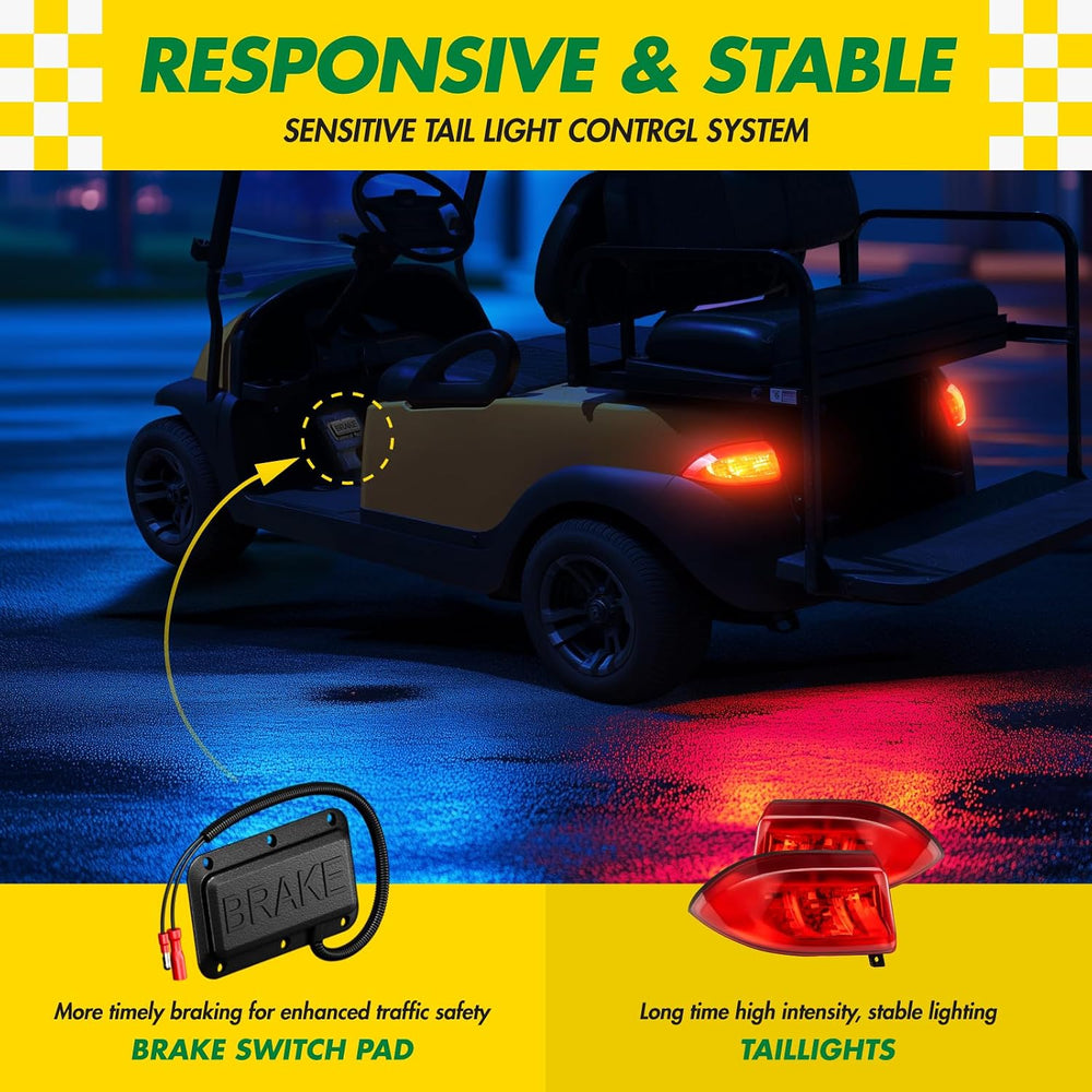 Deluxe Golf Cart Light Kit for Club Car Precedent Electric 2004-Up