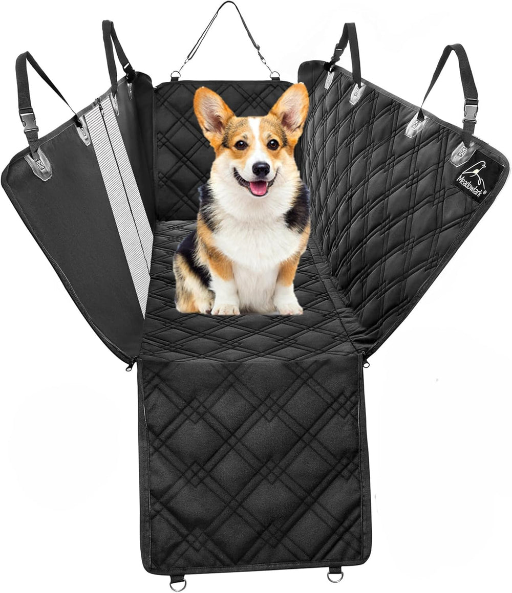 Dog Car Seat Cover, Heavy Duty Hammock, Black Mesh, Standard