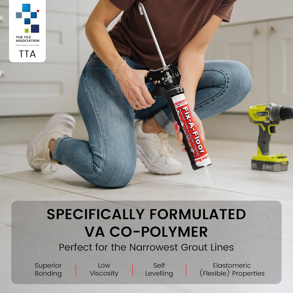 The Original Fix-A-Floor Loose Tile Repair Adhesive - Tile, Marble, Stone, Wo...