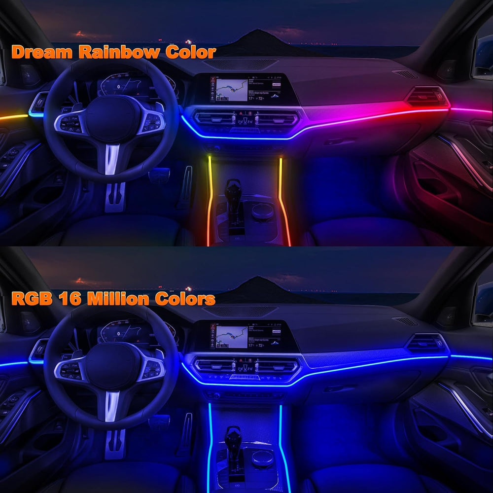 Interior Car LED Strip Lights with Dream Color, Ambient Lighting