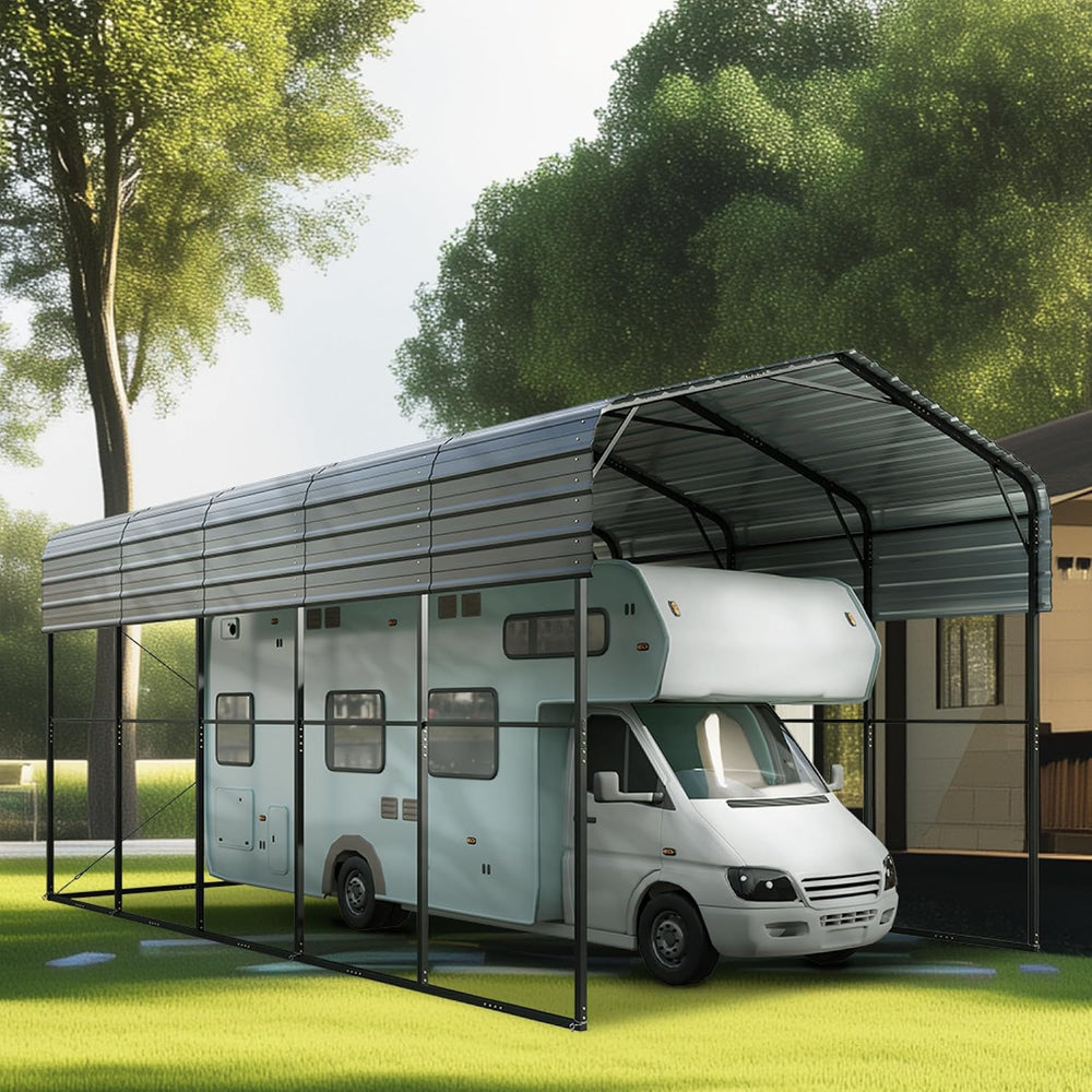 PHI VILLA 14X25 RV Carport, Metal Carports Canopy Heavy Duty Car Garage