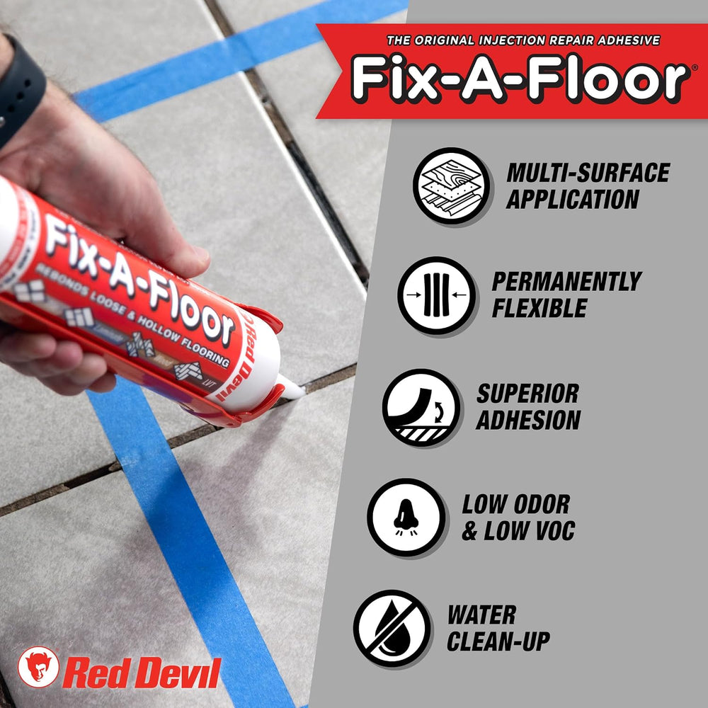 The Original Fix-A-Floor Loose Tile Repair Adhesive - Tile, Marble, Stone, Wo...