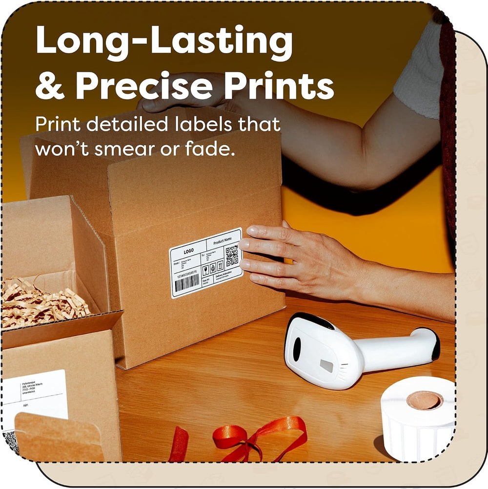 2" X 8" Direct Thermal Labels (2500 Count, 10 Rolls) - Long