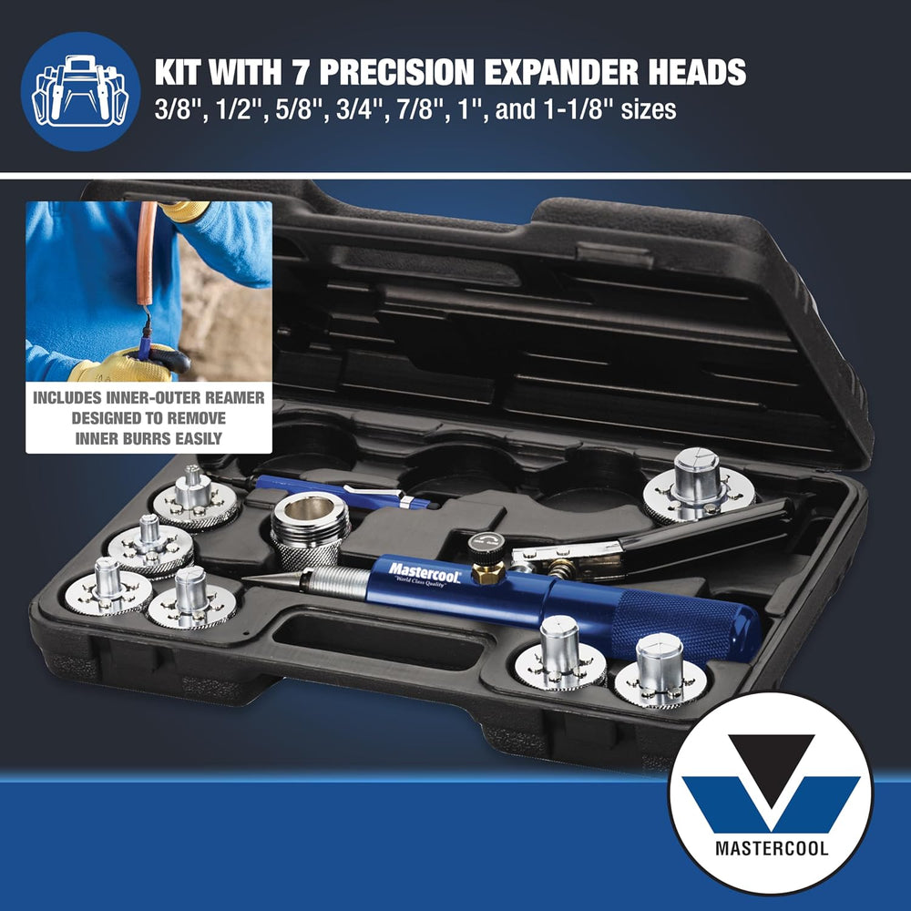 Mastercool 71600-A Hydra-Swage 7-Head Tube Expander Kit