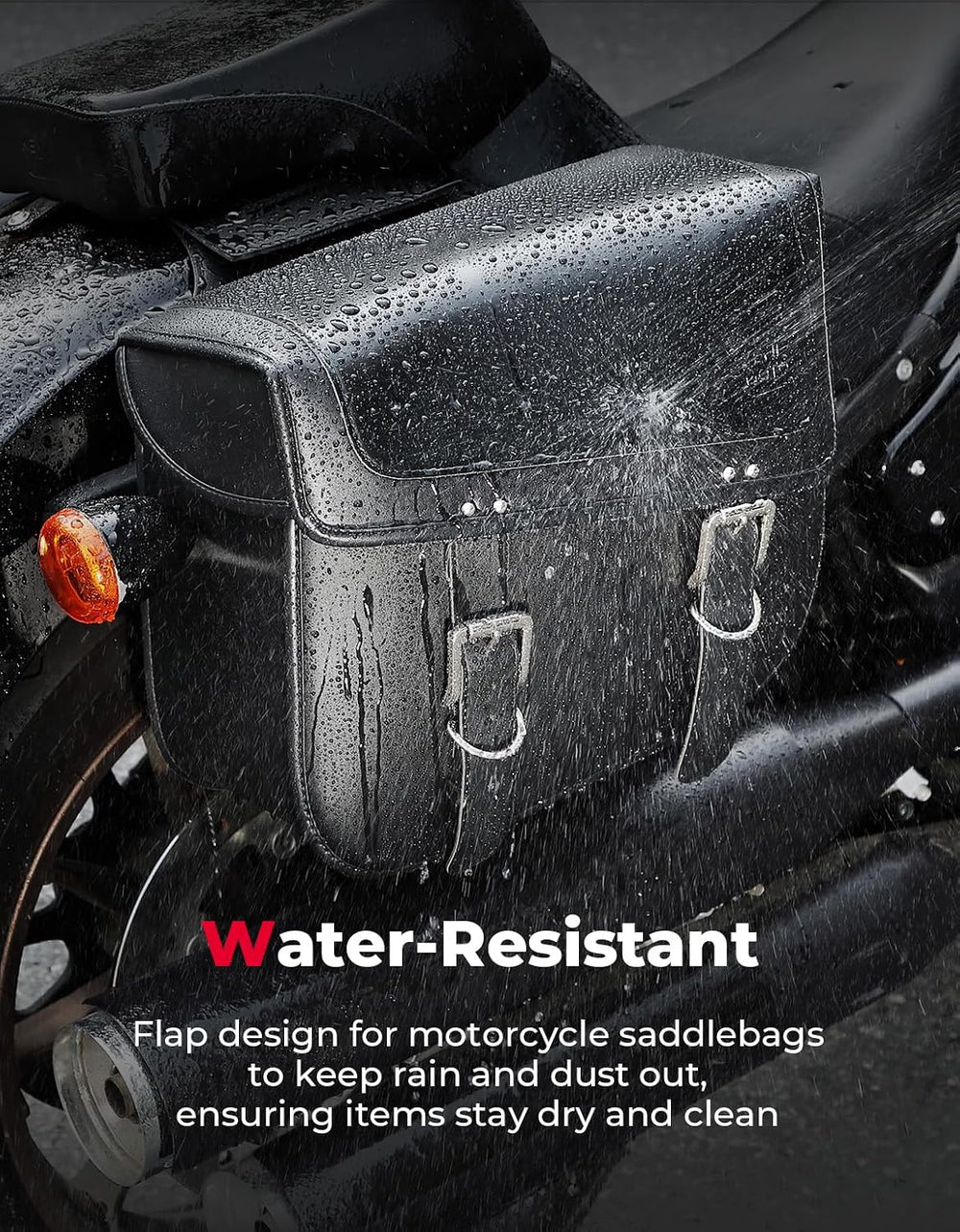 KEMIMOTO Motorcycle Saddlebags 30L Large Capacity Universal Saddle Bags