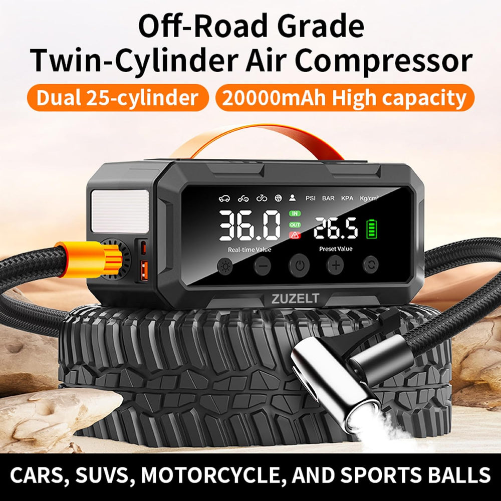 PS-986 Tire Inflator Portable Air Compressor And Cordless Air Pump