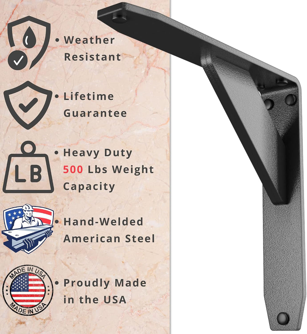 Starby Jetstream Solid Heavy Duty Low Profile Welded Countertop Support Shelf...