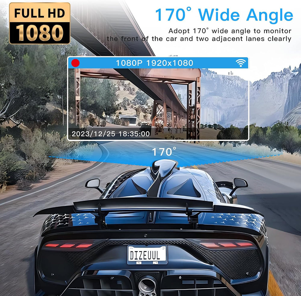 360 Degree View 4 Channel Dash Cam 5G WiFi & APP Control