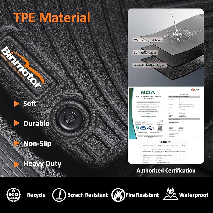Binmotor-Floor Mats & Upper Cargo Liner Set