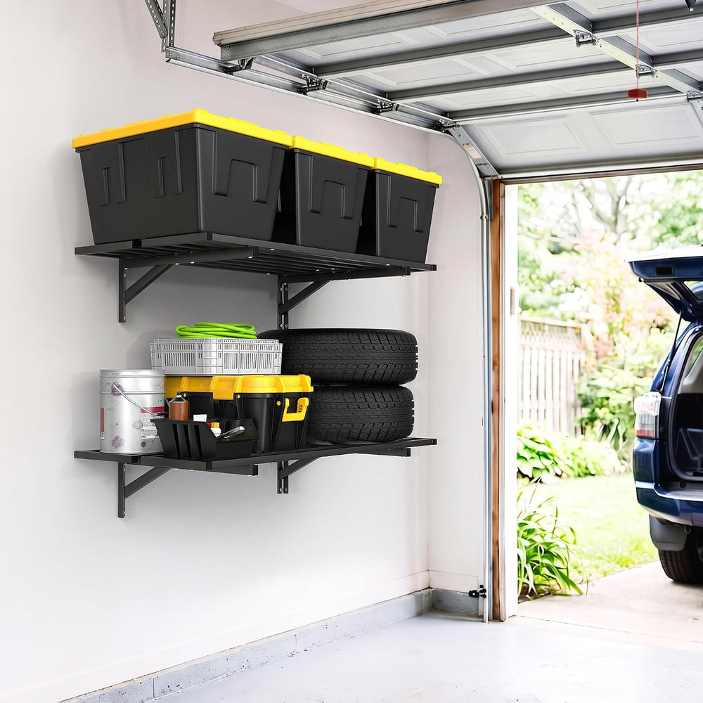 Heavy Duty Garage Wall Shelves, 2 x 4 ft Metal Storage Shelves
