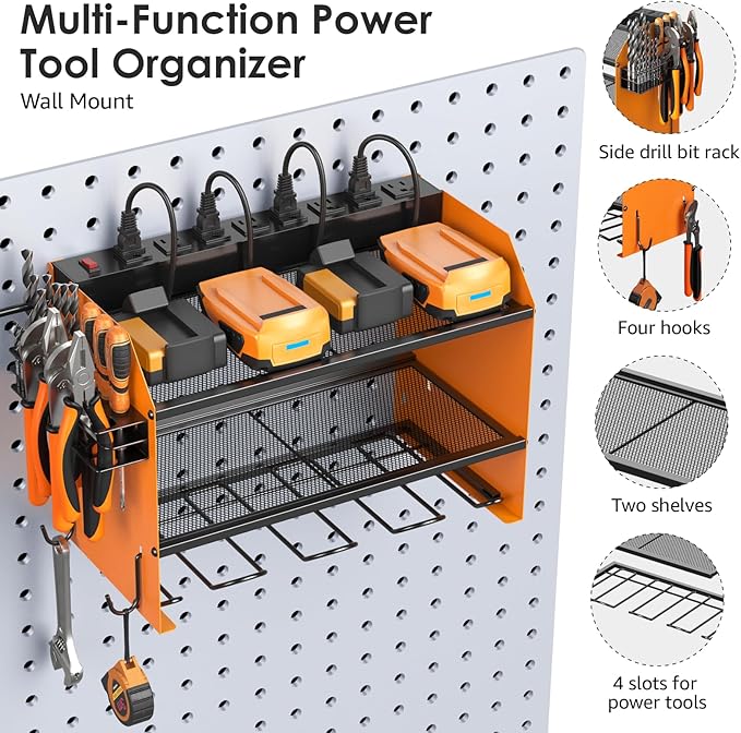 CCCEI Modular Power Tool Organizer Wall Mount