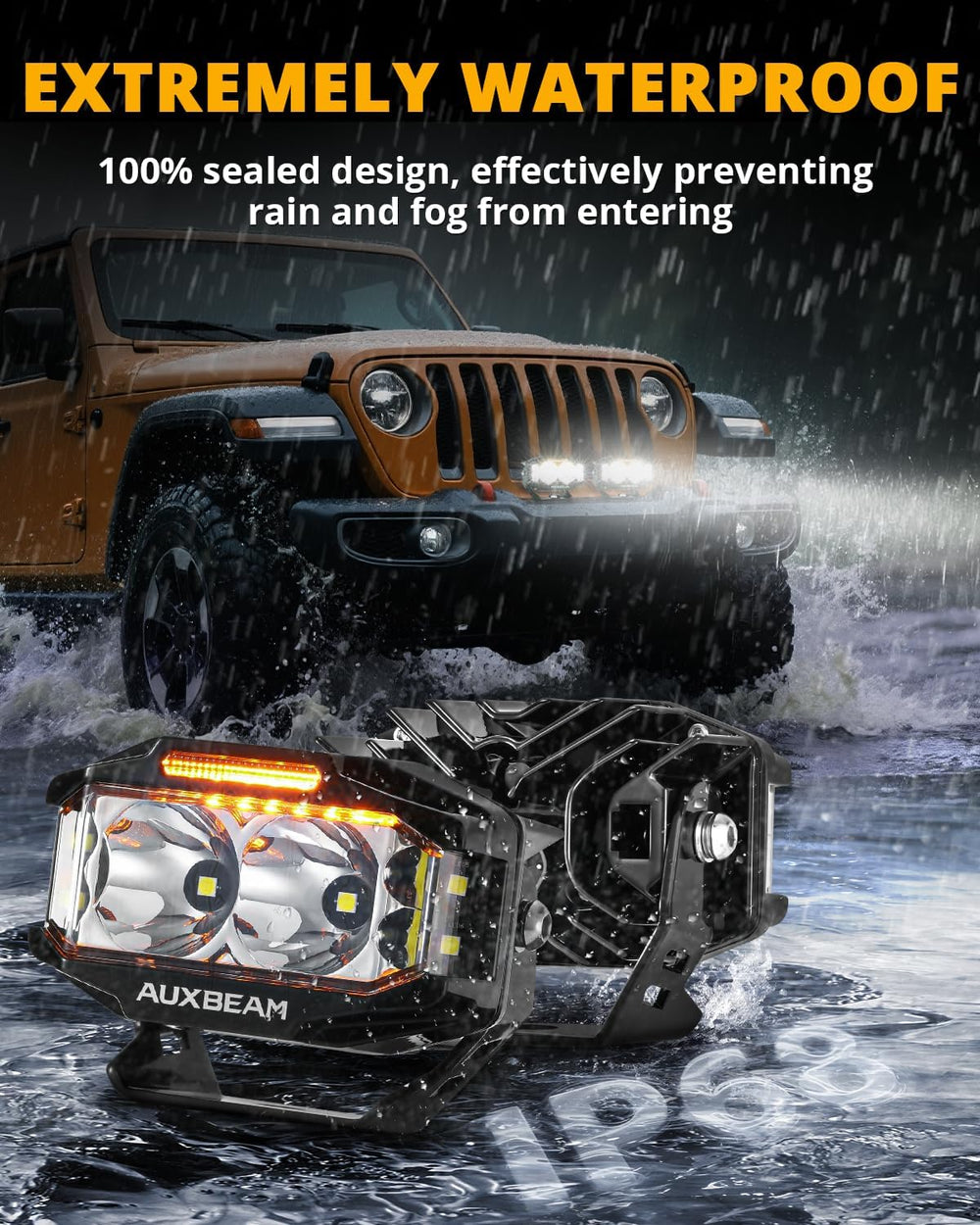 Auxbeam V-MAX Series 4 Inch LED Pod Lights, 270° Side Shooter Driving Light