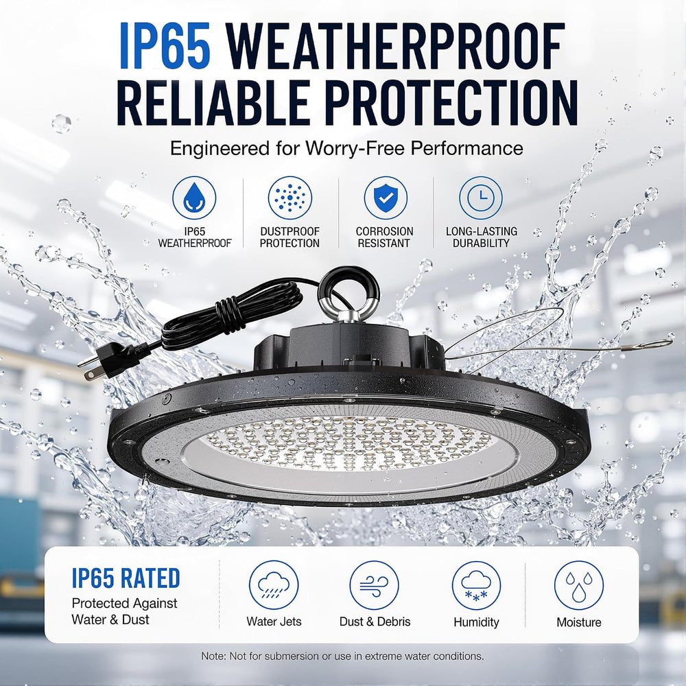 UFO LED High Bay Lights 200W 12 Pack 5000K with 5ft Plug