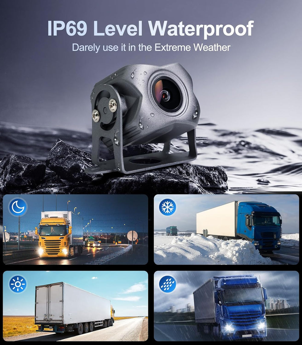 5-Channel 1080P Backup Camera Dash Cam for Truck/RV/Trailer/Bus/Cars
