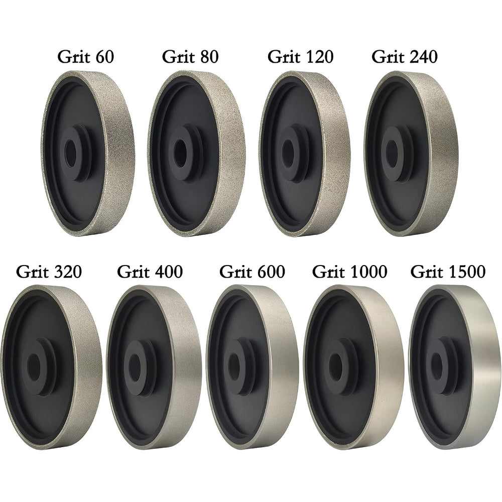 6 Inch Diamond Lapidary Grinding Wheel 80 Grit, 1 Inch Arbor Hole