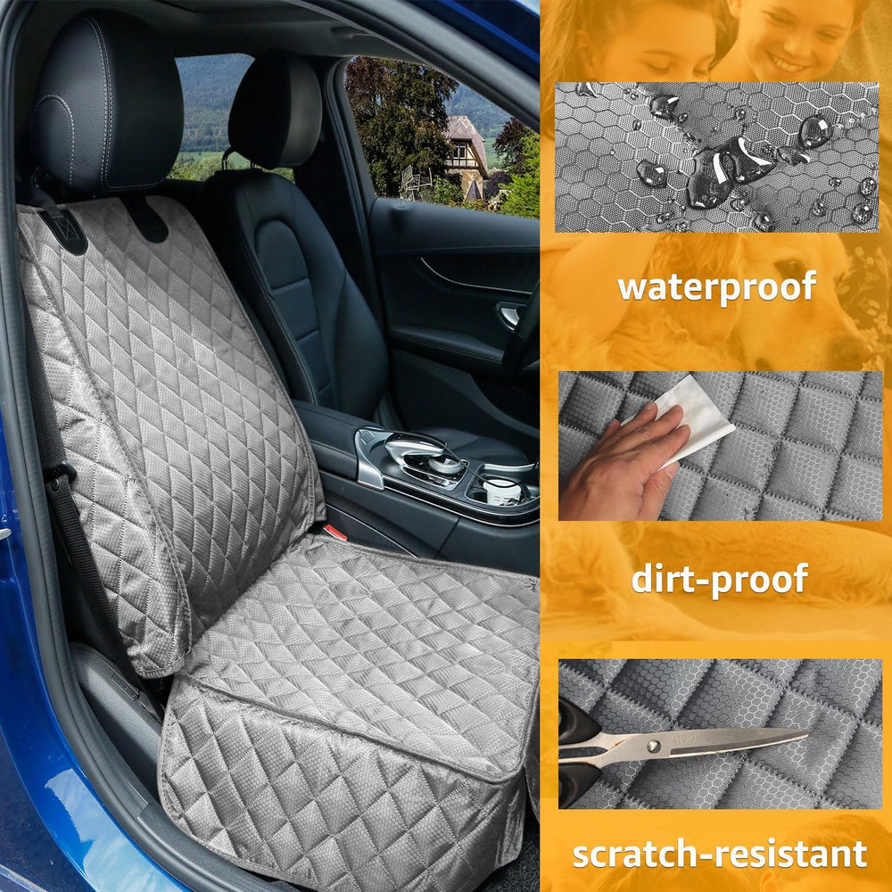 Waterproof Front Seat Car Cover 2 Pack, Full Protection