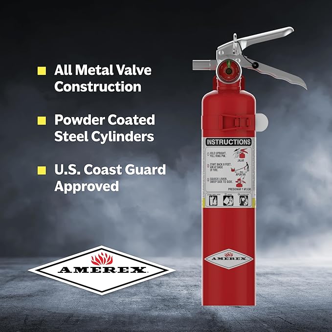 Amerex B417T ABC Dry Chemical Fire Extinguisher – 2.5 lb Rechargeable