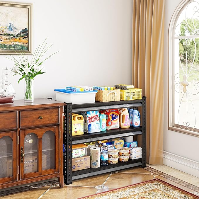 40" W Garage Shelving Heavy Duty, 1350LBS Loads Shelving Units and Stora...