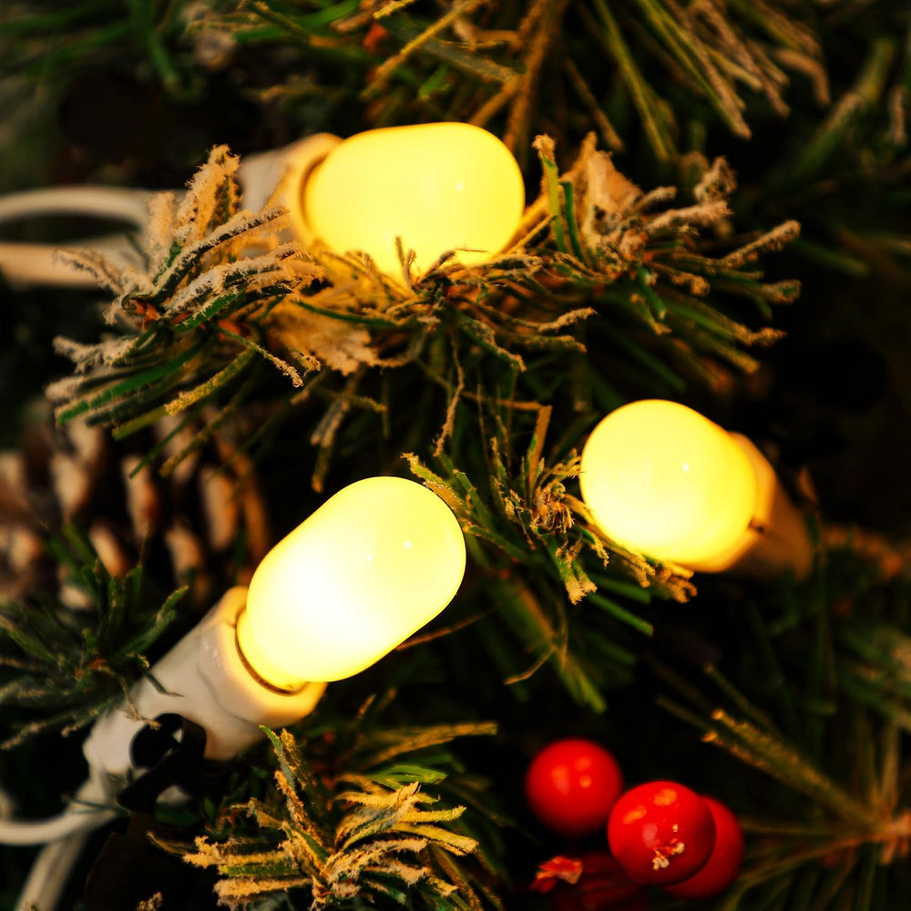 Christmas Village House Accessories Cord 9 LED Light Bulbs, Christmas Blow Mo...
